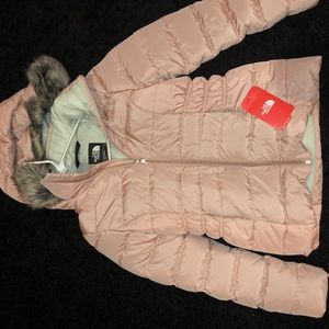 BRAND NEW CUTE PINK FURRY NORTH FACE